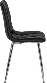 Krzesło ENZO Czarne Ekoskóra