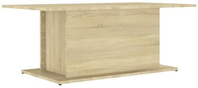 Sonoma tölgy színű szerelt fa dohányzóasztal 102x55,5x40 cm