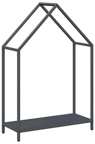 antracitszürke hidegen hengerelt acél tűzifatároló 60x25x90 cm
