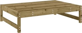 vidaXL tömör duglászfenyő kerti lábzsámoly párnával 120x80 cm