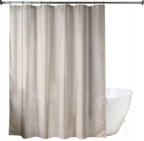 Zuhanyfüggöny 180x200 cm szürke Ivy védő univerzális széles
