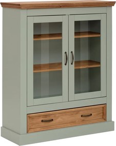 Világoszöld borovi fenyő tálalószekrény 100x120 cm Selma – Støraa