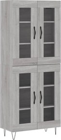 vidaXL szürke sonoma szerelt fa magasszekrény 69,5 x 34 x 180 cm