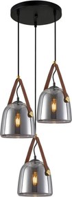 ITALUX PND-24342-3A-BK-SG SOLTA Többágú Függesztett Lámpa E27 IP20