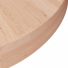 kerek kezeletlen tömör tölgyfa asztallap Ø50 x 4 cm