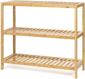 Natúr színű bambusz fürdőszobai polcos állvány 69x60 cm Skaren – Bonami Essentials