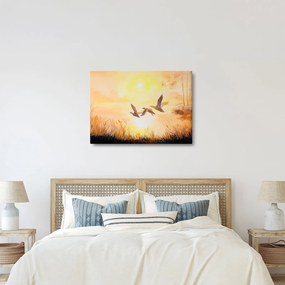 Kép - Daruk naplementekor (70x50 cm)