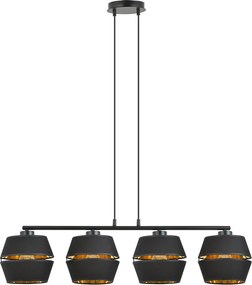 Emibig modern függeszték piano fekete arany emi1183/4