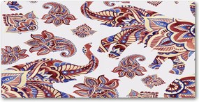 Fotó-üvegkép Elefántok díszek 140x70