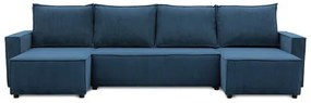 Szétnyitható sarok kanapé LUCCA U 2 Tengerész kék