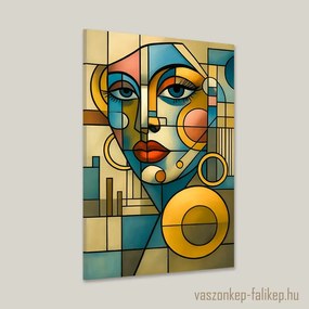 Absztrakt női portré falikép – Modern elegancia otthonra 40x60cm