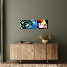 Kép - Papagáj (órával) (90x30 cm)