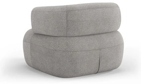 Világosszürke buklé fotel Jenny – Micadoni Home