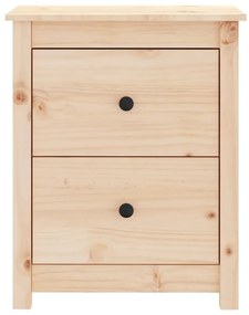 Tömör fenyőfa éjjeliszekrény 50 x 35 x 61,5 cm
