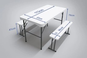 Műanyag sörpad garnitúra – 113 cm