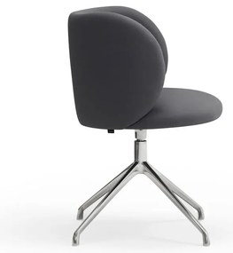 Sötétszürke kárpitozott étkezőfotel Mogi – Teulat