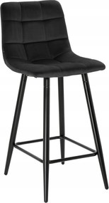 Hoker, bárszék, bárszék velvet fekete konyha, sziget Tore