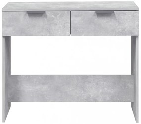 betonszürke szerelt fa tálalóasztal 90 x 36 x 75 cm