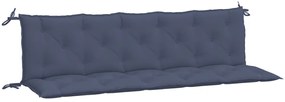 2 db tengerészkék oxford szövet kerti padpárna 180 x 50 x 7 cm