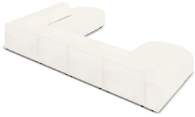 Bézs buklé szövet sarokkanapé (jobb oldali) Jodie – Micadoni Home