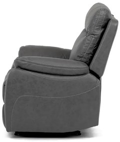 Szürke Vintage Szövet Elektromos Vezeték Nélküli Relax Fotel. TV-4094 GREY3