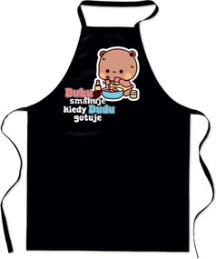 Nyomtatott Kötény gyerek konyha Bubu Mackó Dudu kawaii Pamut