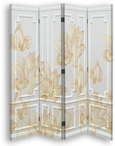 Gario Paraván Virágos kivitelben Méret: 145 x 170 cm, Kivitelezés: Klasszikus paraván