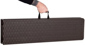 Catering készlet asztal + 2 pad 180cm Brown Rattan