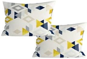 2 db díszpárnahuzat szett mikroszálas GEOMETRICA 50x70 cm, színes kivitel