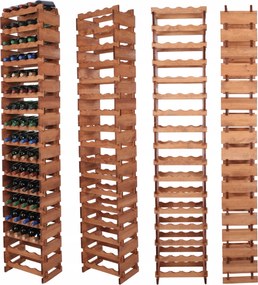 Bortartó állvány moduláris palacktartó állvány 17x4 összecsukható szerelés szerszámok nélkül