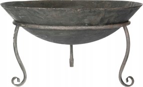 Kerti Tűztér Acél XL, öregített, fekete