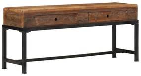 tömör újrahasznosított fa TV-szekrény 110 x 30 x 46 cm