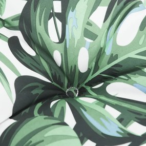 2 db levélmintás oxford szövet kerti padpárna 120 x 50 x 7 cm