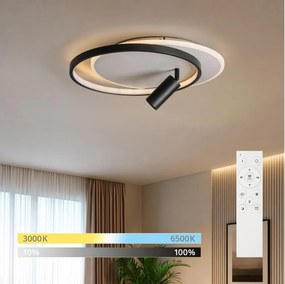 BRILAGI - LED dimmelhető mennyezeti lámpatest UNITY LED/48W/230V + 1xGU10/3W fehér/fekete + távirányító