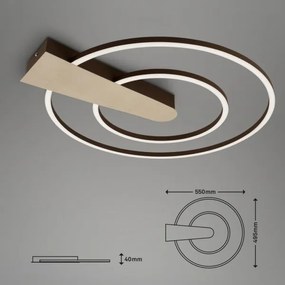 Briloner 3543-017 - LED Dimmelhető mennyezeti lámpa NICO LED/25W/230V arany
