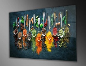 0464 edzett üvegkép, 46 x 72 cm