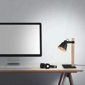 Briloner 7406-015 - Asztali lámpa TALE 1xE27/25W/230V fekete