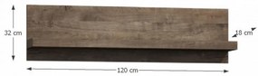 Polc Infinity 11 (Sötét kőris). 788419
