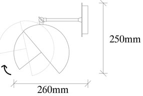 Fali lámpa BERCESTE 1xE27/40W/230V
