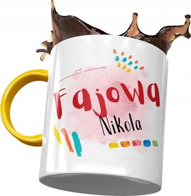 Sárga Bögre Nikola Feleség Nővérek Ajándék Nyomtatott Fotóval