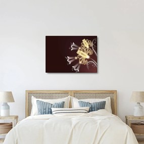 Kép - fényes virágok (70x50 cm)
