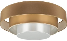 Duolla Duolla - LED Mennyezeti lámpa LUNETA LED/26W/230V átm. 60 cm 4000K barna/arany DU606141