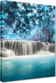 Vászonkép 50x70 Kék vízesés