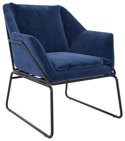 Kék bársony fotel Avery – Støraa