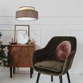 Csillár zsinóron GRACE 1xE27/60W/230V átm. 40 cm krémes/barna