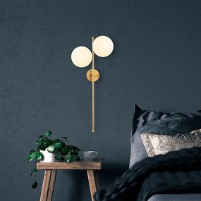 Aranyszínű fali lámpa Fazli – Opviq lights