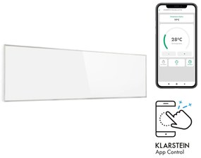 Klarstein Wonderwall 300 Smart, infravörös hősugárzó, 30 x 100 cm, 300 W, heti időzítő, IP24, fehér