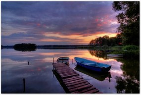 Poszterek 120x80 Híd a tavon