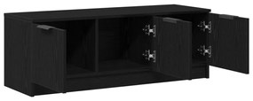 TV Szekrény Fekete Tölgy 102x35x36,5 cm Műgyanta