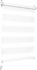 Redőny Éjjel-nappal 100 x 220 Fehér Prémium Vastag Anyag Fém Súlyzó